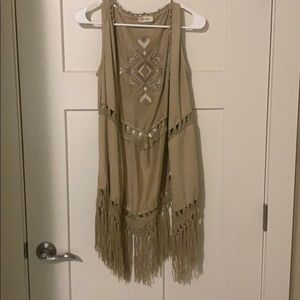 Miss me tank top cardigan